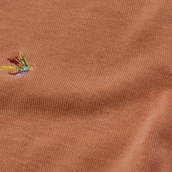 Orvis Signature collection Mens Orange sweater Size large - Picture 5 of 10